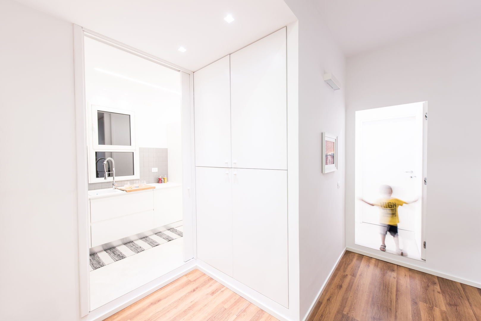 casa S, Alessandro Ferro Architetto Alessandro Ferro Architetto Modern Corridor, Hallway and Staircase