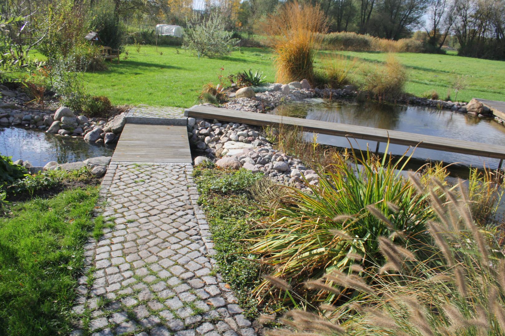 Herbststimmung Gartenarchitekturbüro Timm Klassischer Garten Pflastersteine,Grüne,Garten,Teich,Teich