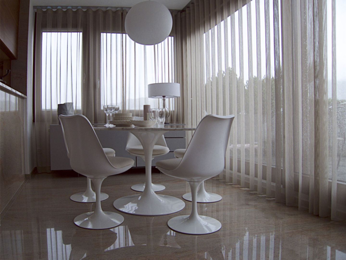 Swiss penthouse, effortless restyling, MD Creative Lab - Architettura & Design MD Creative Lab - Architettura & Design Salas de jantar modernas