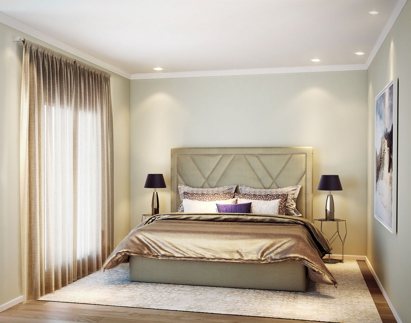 homify Modern style bedroom Beds & headboards