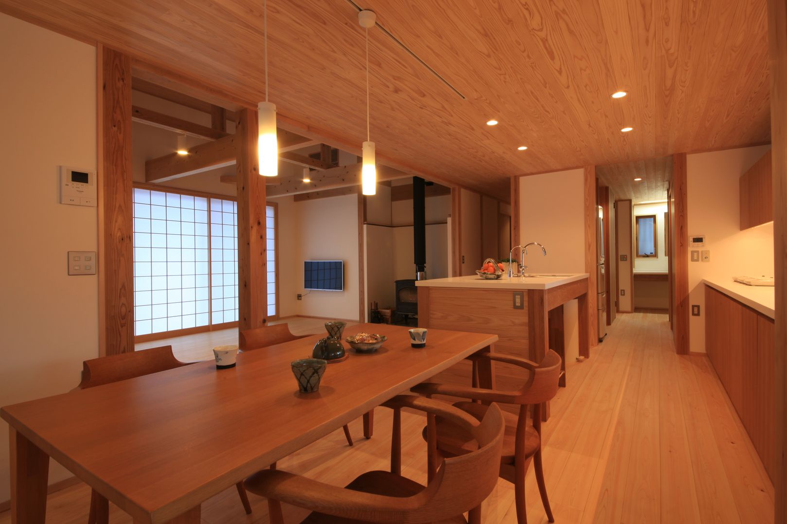 金山の家 群馬県太田市, 田村建築設計工房 田村建築設計工房 Eclectic style dining room