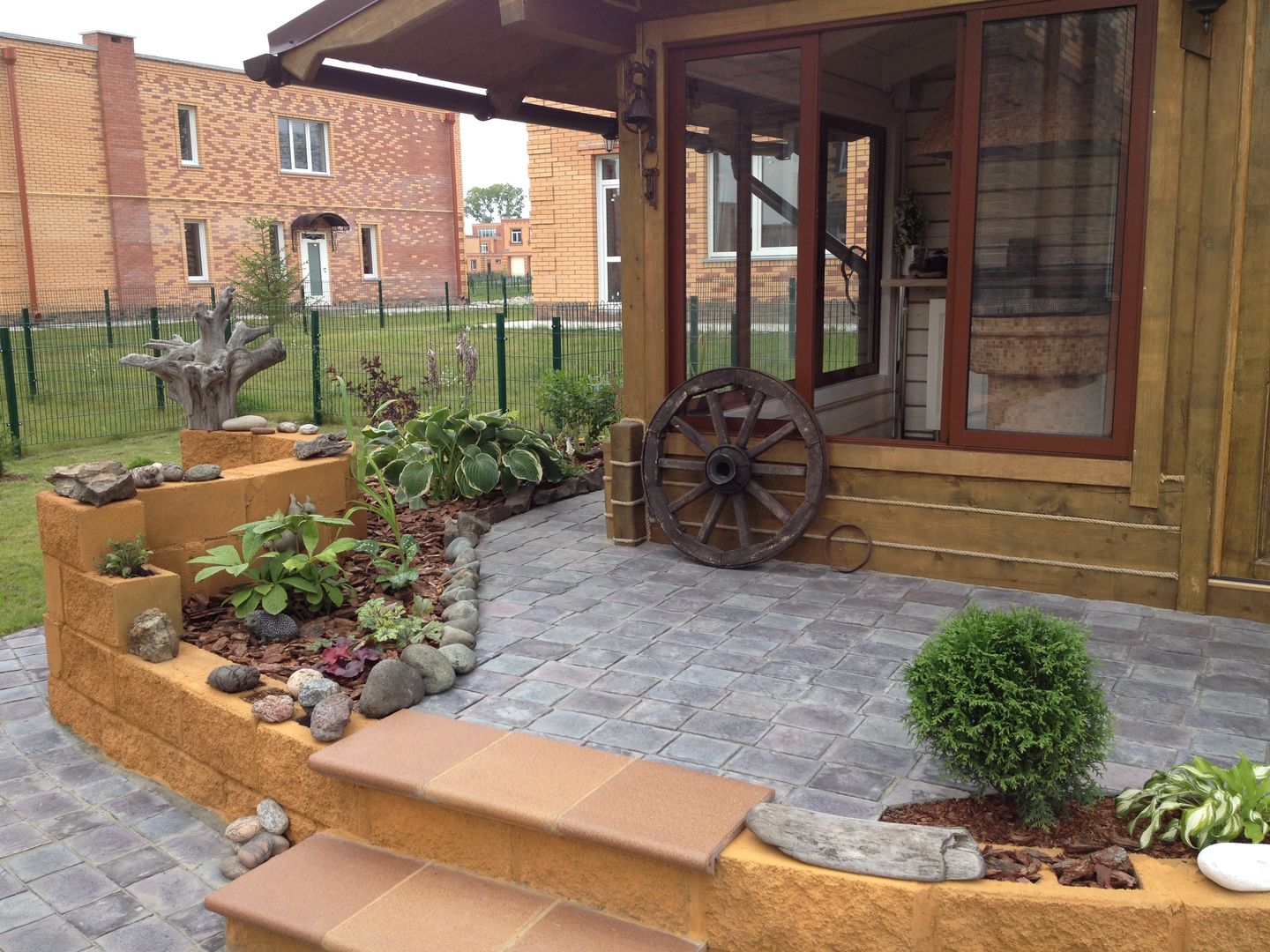 Веранда-беседка (всесезонная), СВ СВ Balcone, Veranda & Terrazza in stile scandinavo Legno Effetto legno