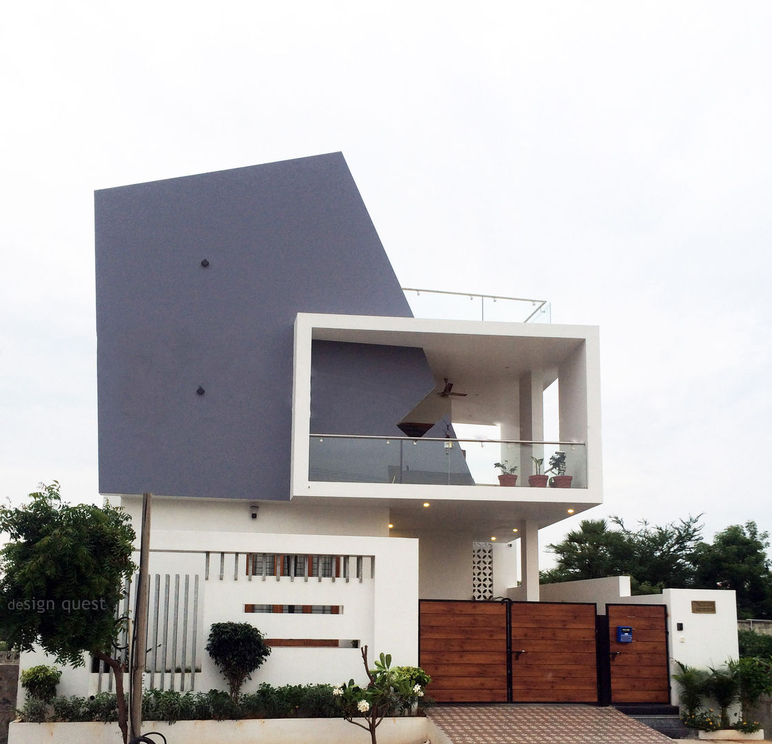 Gowrishankar Residence, Design Quest Architects Design Quest Architects Modern Evler Beton