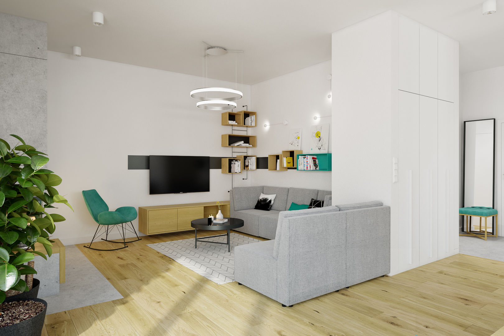 mieszkanie w Powsinie 140mkw, INSIDEarch INSIDEarch Modern living room