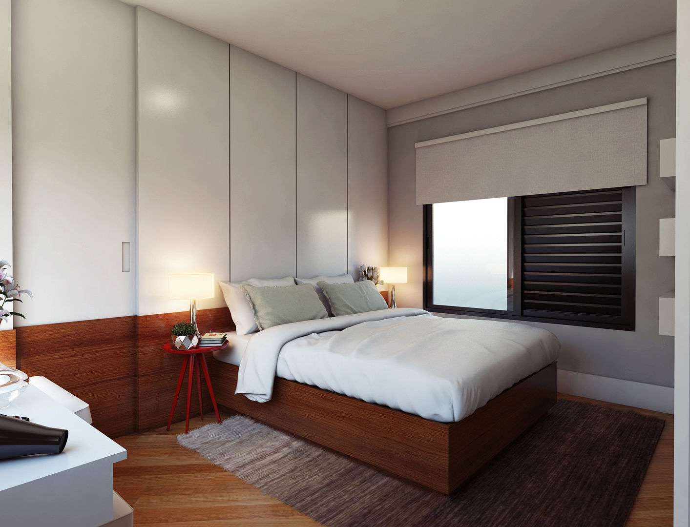 Projeto Residencial I , Lozí - Projeto e Obra Lozí - Projeto e Obra Minimalist bedroom
