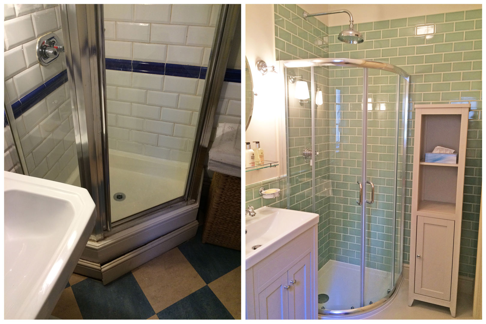 Bathroom - Before & After Absolute Project Management Baños rurales