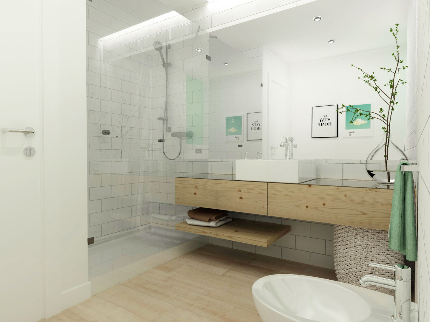 homify Baños de estilo escandinavo