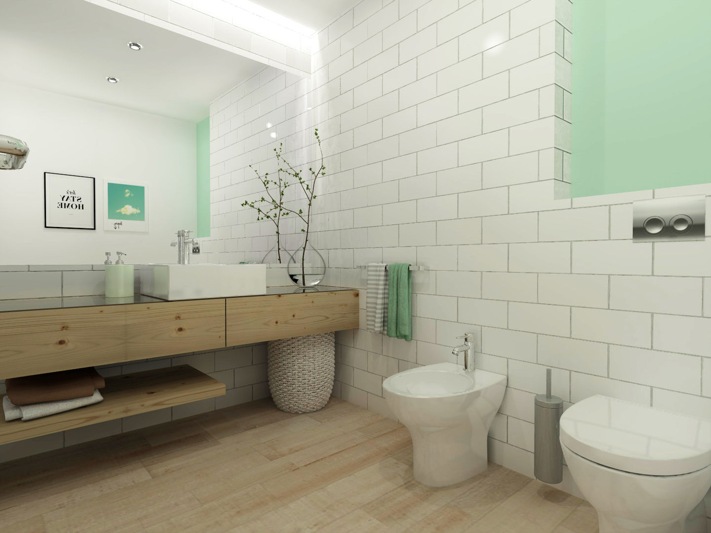 homify Salle de bain scandinave