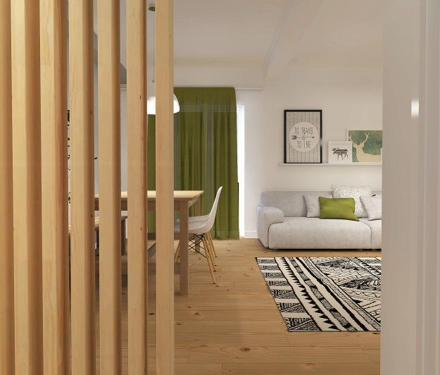 homify Scandinavische woonkamers