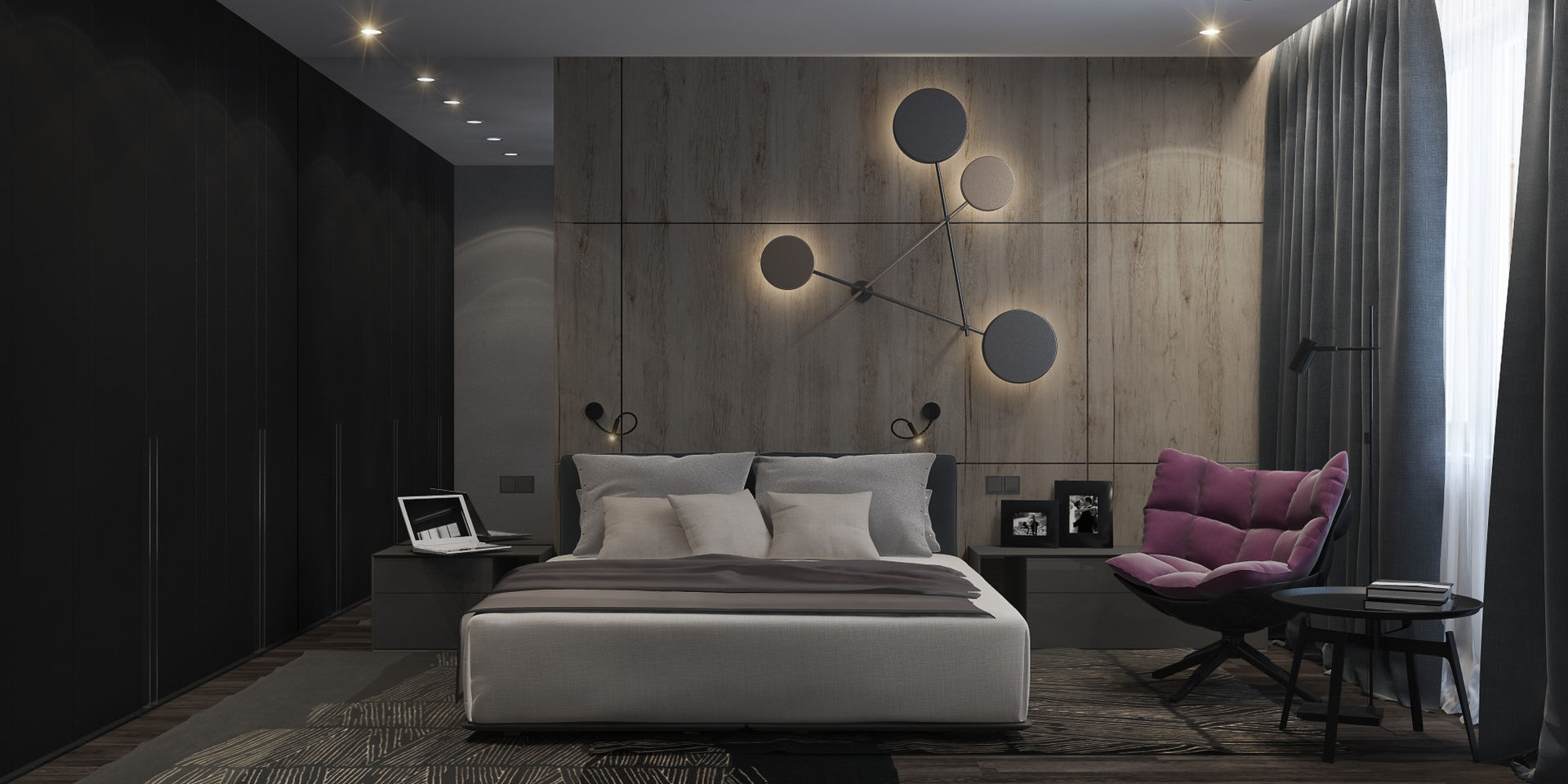 Квартира в ЖК RIVER PARK, Elena Potemkina Elena Potemkina Minimalist bedroom