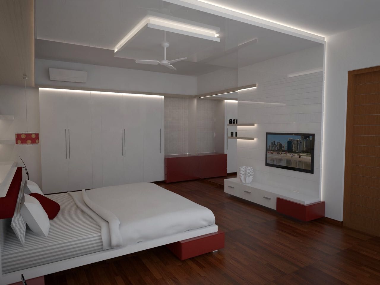 residential project - Bangalore Studio Polygon Classic style bedroom Engineered Wood Transparent