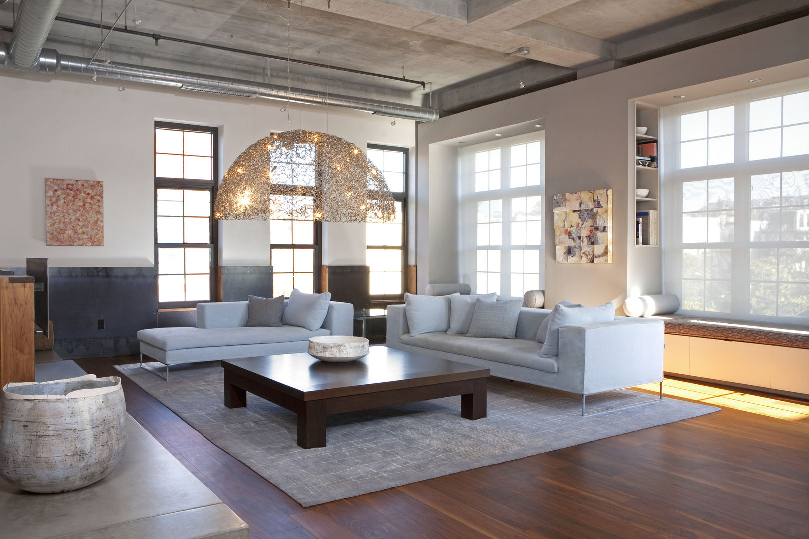 Adams Morgan Loft, Hinson Design Group Hinson Design Group Salones de estilo moderno