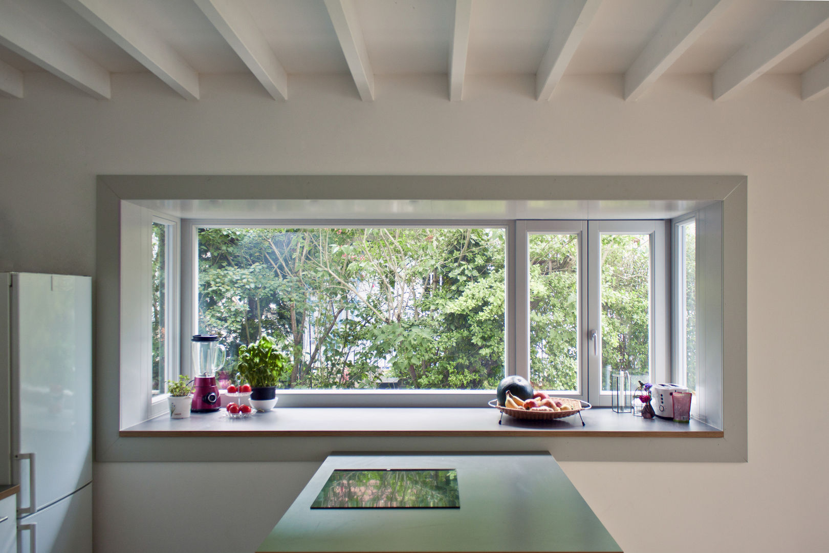 kitchen & bay window brandt+simon architekten Modern Kitchen bay window,open space kitchen,semi-detached house,extension