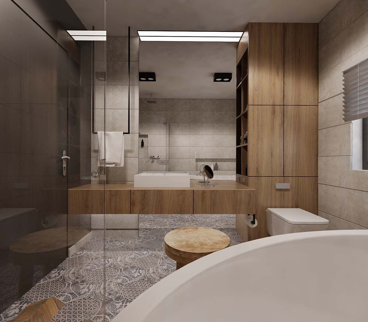 homify Minimalist bathroom