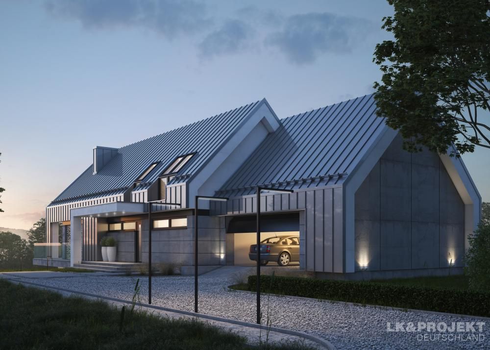 Ein Traumhaus in toller Natur. Unser Entwurf LK&1302, LK&Projekt GmbH LK&Projekt GmbH Casas de estilo moderno