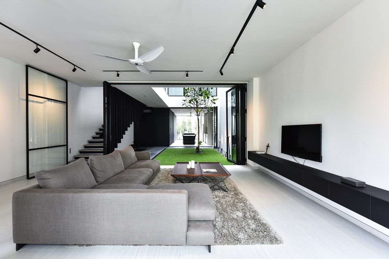 CG邸, Sen's Photographyたてもの写真工房すえひろ Sen's Photographyたてもの写真工房すえひろ Modern living room