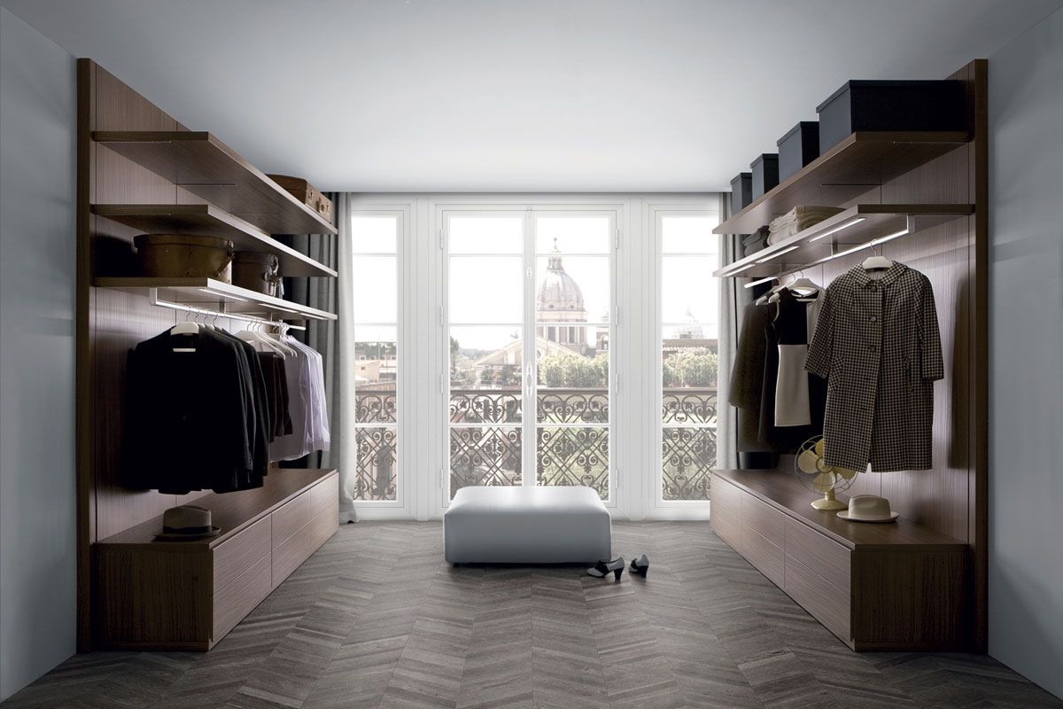 Гардеробная в скандинавском стиле, URBAN wood URBAN wood Closets MDF Guarda-roupas e cômodas