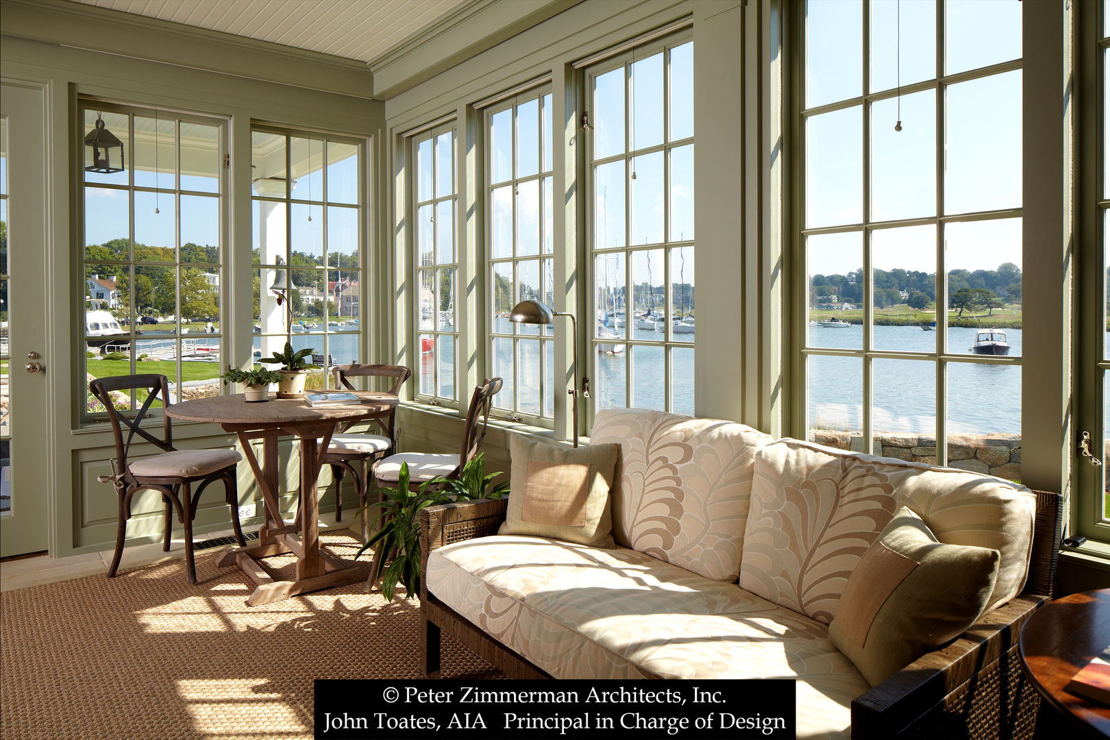 Enclosed Porch John Toates Architecture and Design Patios & Decks interior,porch,waterfront,classic,traditional