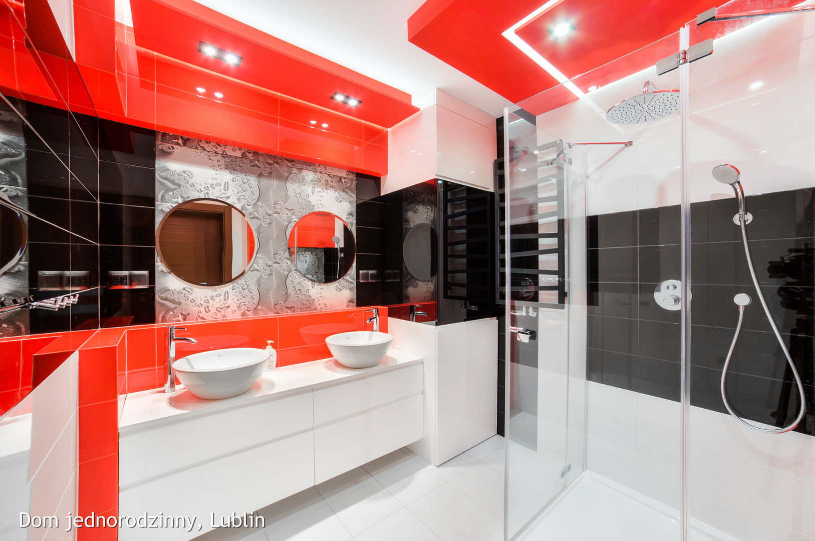 dom jednorodzinny Lublin, Auraprojekt Auraprojekt Modern bathroom