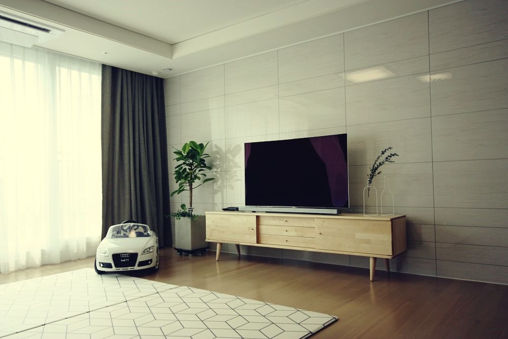 [홈라떼] 라이트 그레이로 톤업한 33평 위례 새아파트 홈스타일링, homelatte homelatte Scandinavian style living room