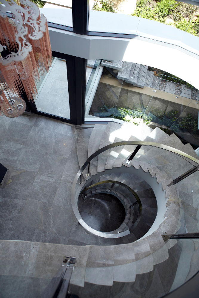 Internal Stair Jenny Mills Architects Modern Corridor, Hallway and Staircase