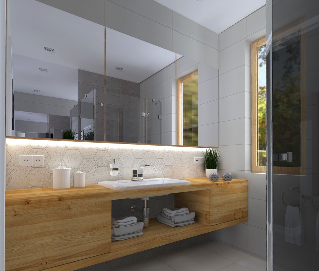 homify Modern bathroom