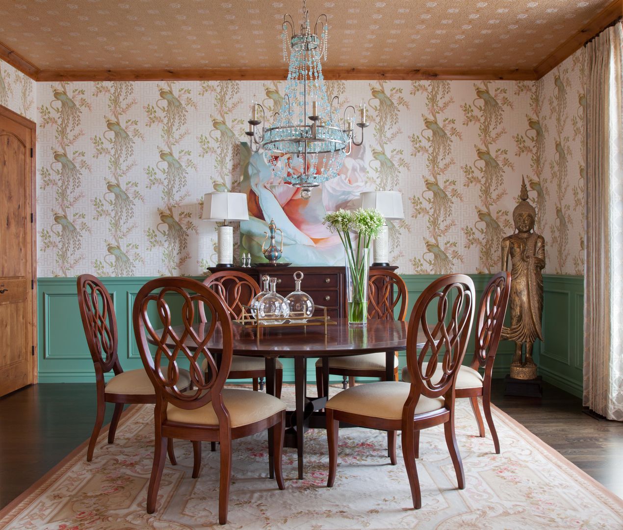 21st CenturyTraditional, Andrea Schumacher Interiors Andrea Schumacher Interiors クラシックデザインの ダイニング