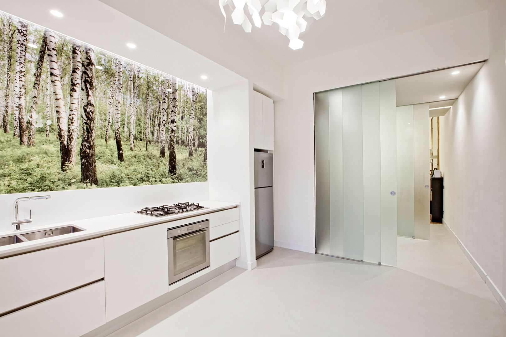 White and green, mg2 architetture mg2 architetture Modern kitchen