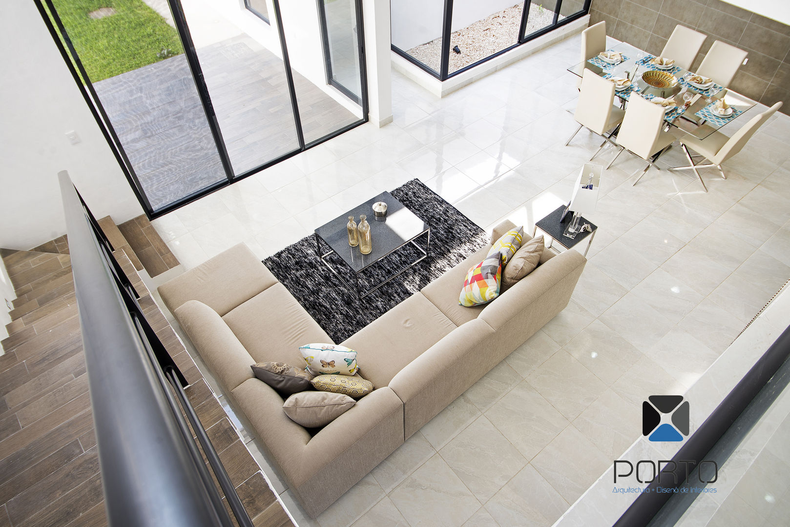 PROYECTO NN23, PORTO Arquitectura + Diseño de Interiores PORTO Arquitectura + Diseño de Interiores Modern living room