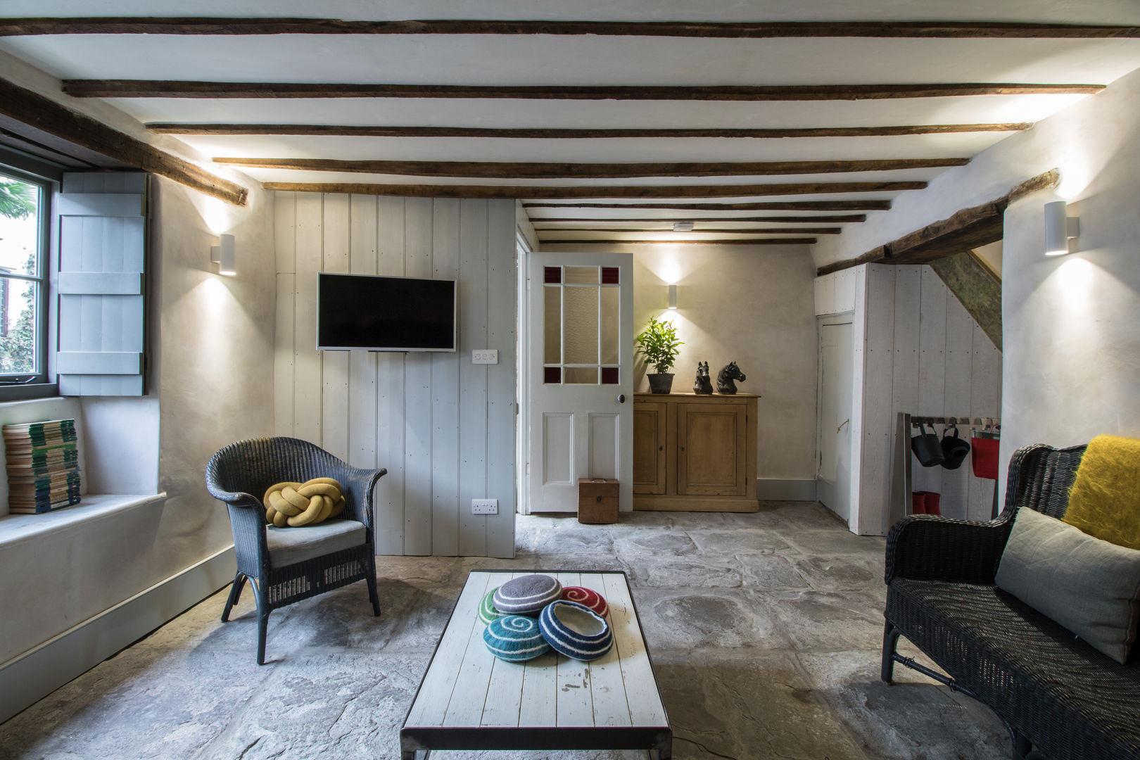 Miner's Cottage II: Living Room design storey Rustic style living room shabby chic,living room,living room