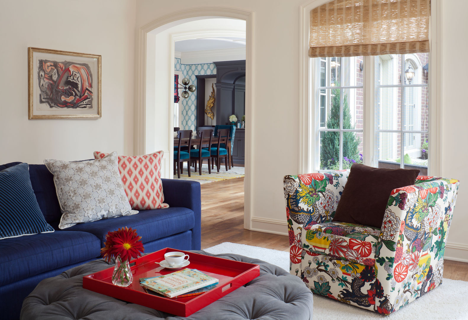 Cherry Creek Traditional with a Twist, Andrea Schumacher Interiors Andrea Schumacher Interiors Eclectische mediakamers