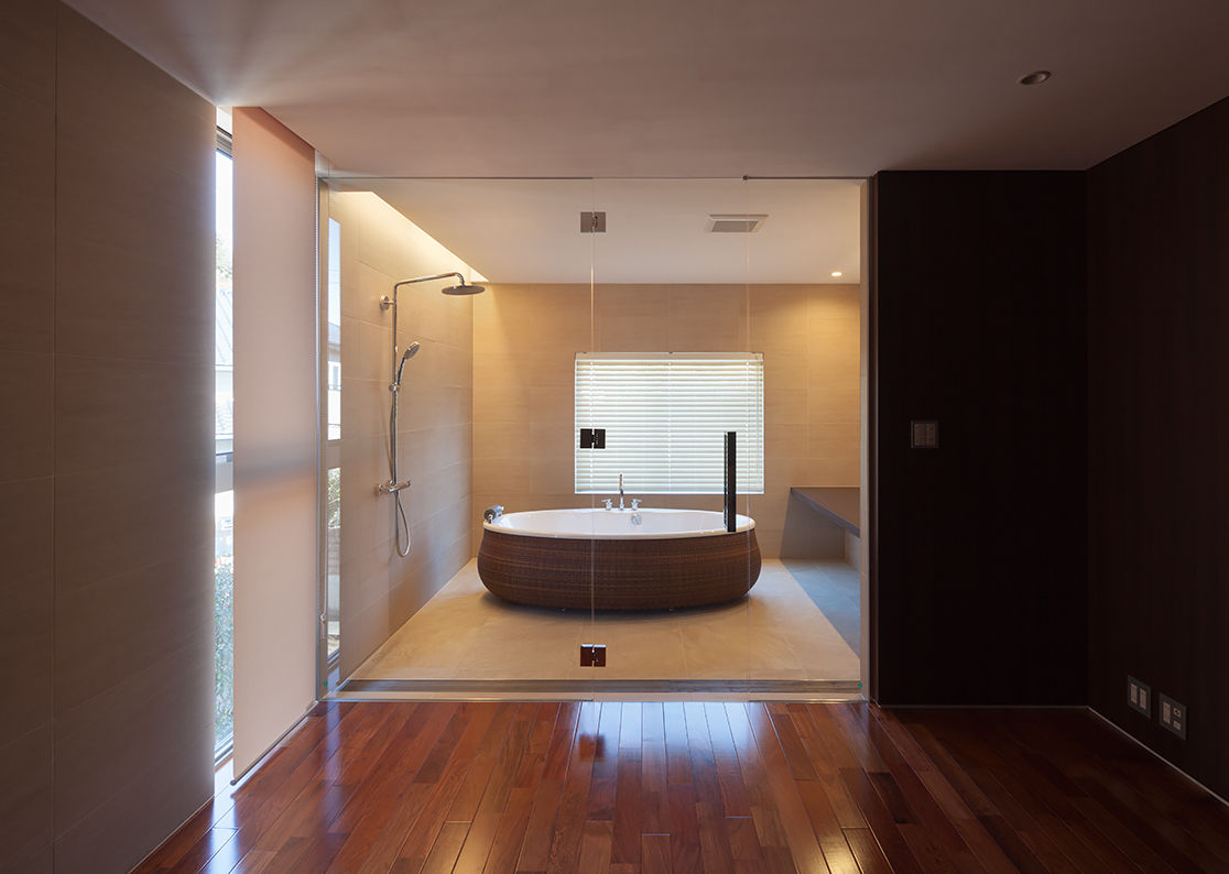 Relaxation House, Atelier Square Atelier Square Modern bathroom ٹائلیں