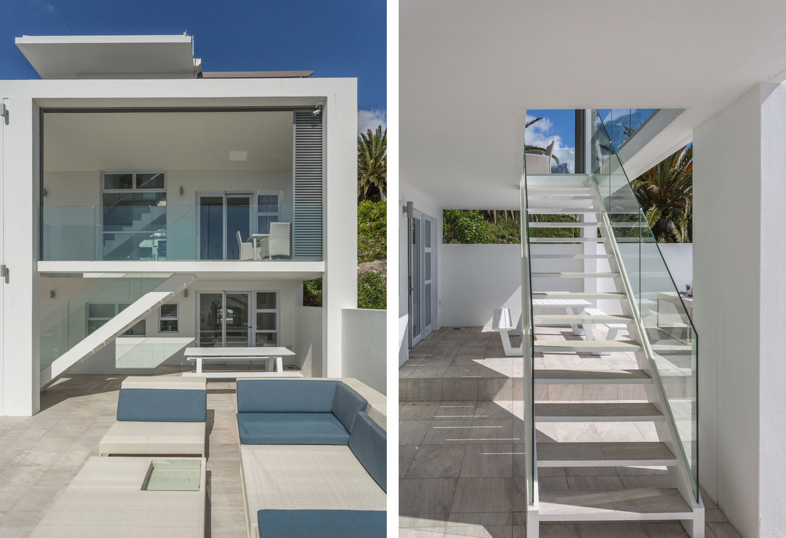 House Camps Bay - Babett Frehrking Architect homify Modern corridor, hallway & stairs آئرن / اسٹیل