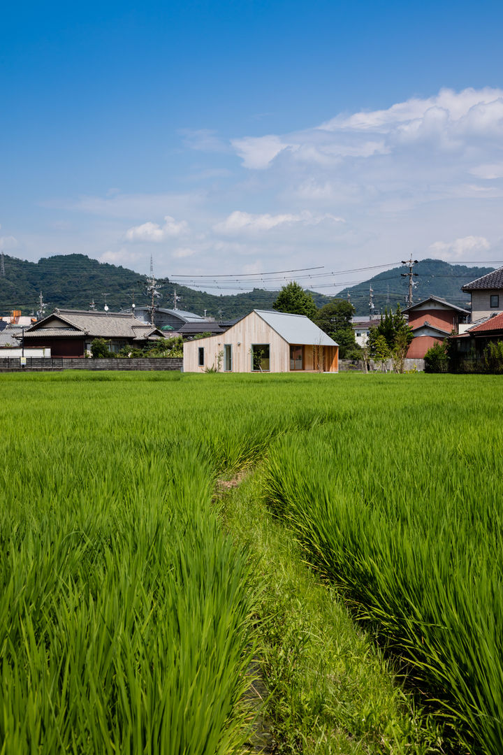 House in Inuyama, hm+architects 一級建築士事務所 hm+architects 一級建築士事務所 Eklektyczne domy Drewno O efekcie drewna