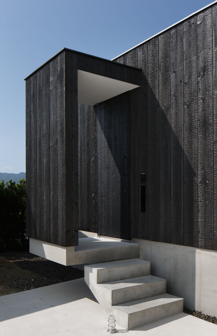 求院の家, ハルナツアーキ ハルナツアーキ Rumah Minimalis Kayu Wood effect