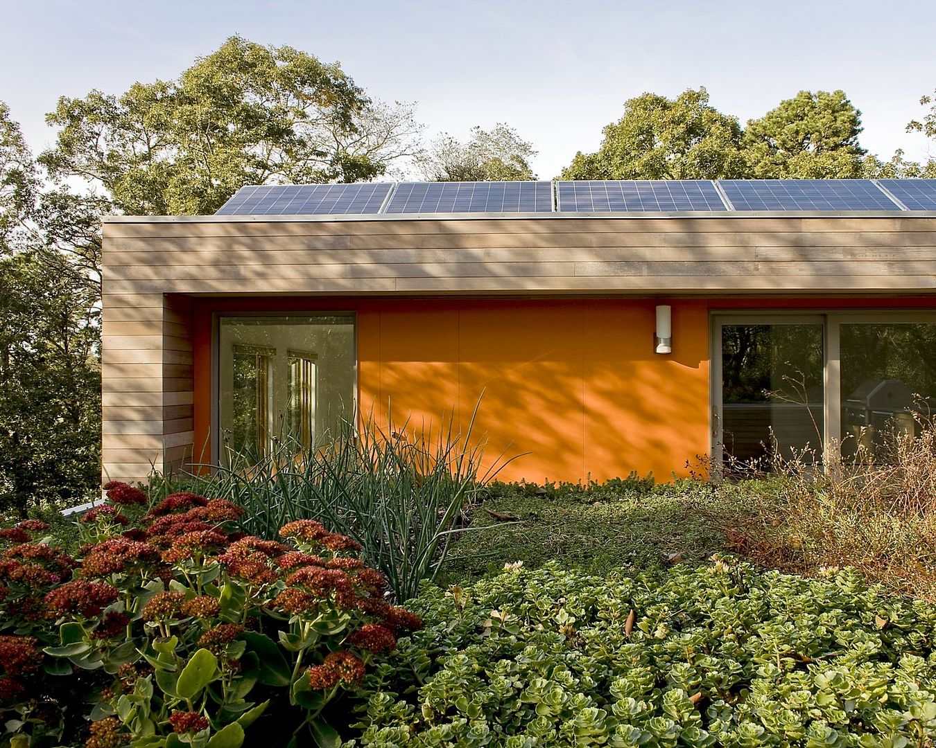 Green Roof & Solar Panels ZeroEnergy Design Modern Houses