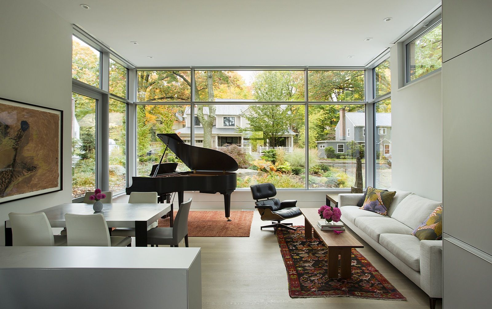 BROOKLINE MODERN RESIDENCE, ZeroEnergy Design ZeroEnergy Design ห้องนั่งเล่น