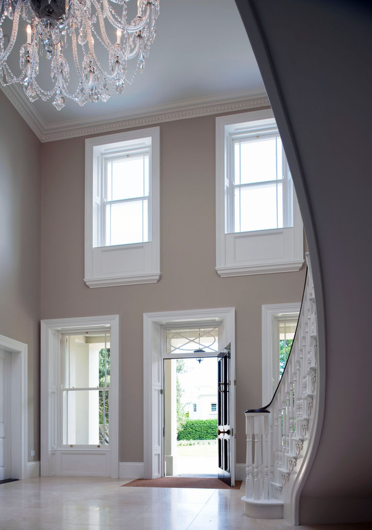 A classically styled dwelling with a modern sentiment, located within an Area of Townscape Character, Des Ewing Residential Architects Des Ewing Residential Architects Classic style corridor, hallway and stairs
