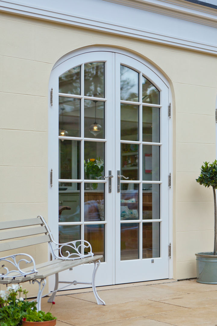 Luxurious Kitchen Diner Conservatory Vale Garden Houses Landelijke serres Hout Hout conservatory,orangery,garden room,outdoor,bespoke,timber,aluminium,glass,roof light,roof light