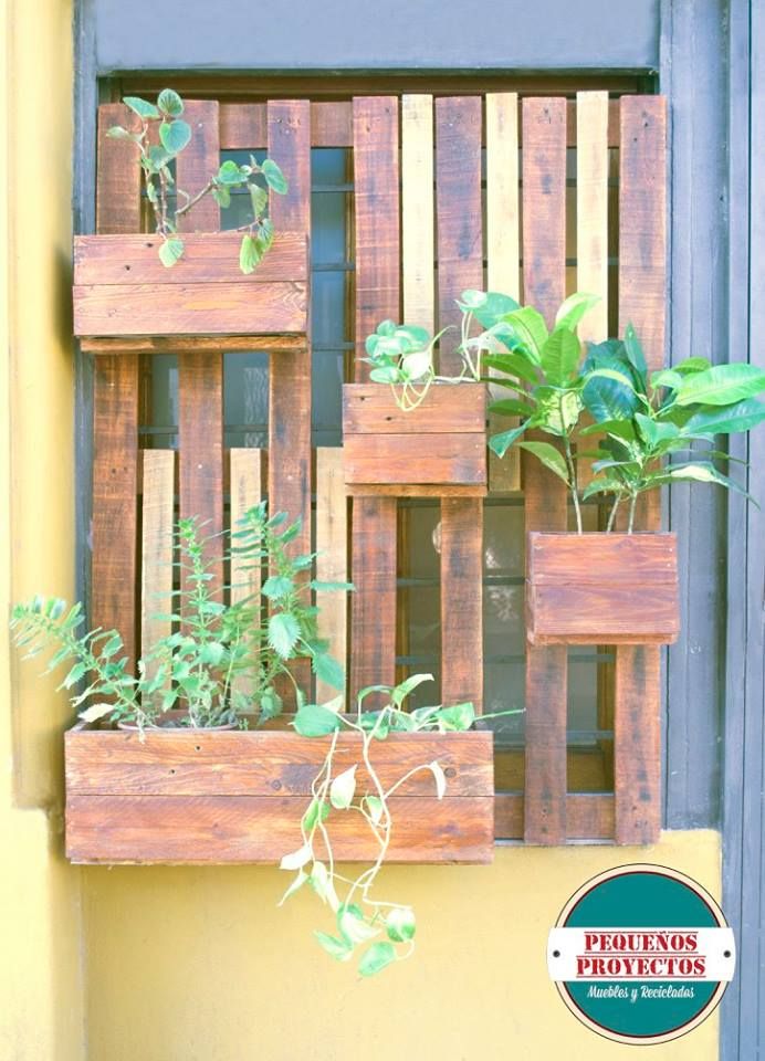 JARDÍN VERTICAL MOD. NICOSIA Pequeños Proyectos Jardines de estilo rústico Madera Acabado en madera Mobiliario