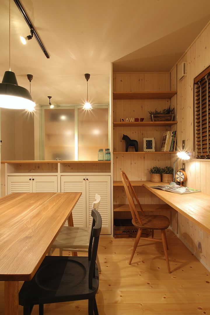 house-03, dwarf dwarf Scandinavian style dining room