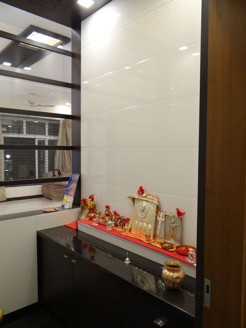 Pooja Room homify Modern corridor, hallway & stairs