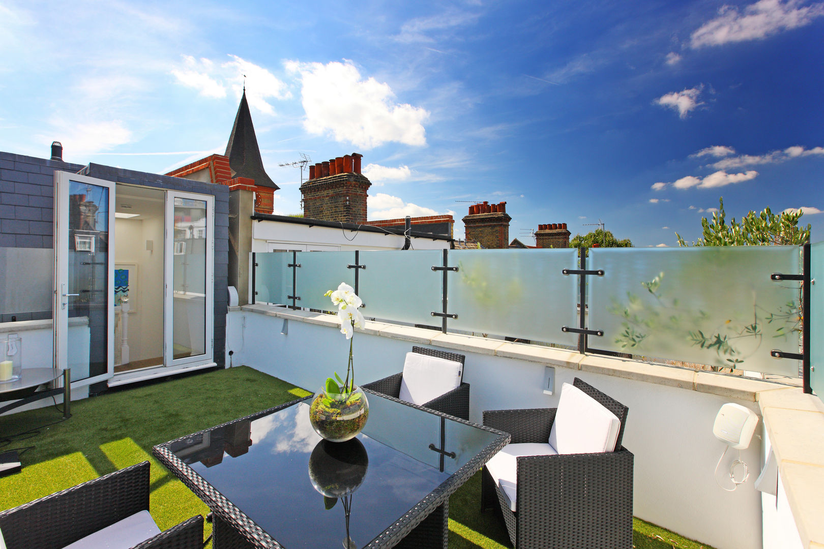 Battersea Town House, PAD ARCHITECTS PAD ARCHITECTS Modern balcony, veranda & terrace