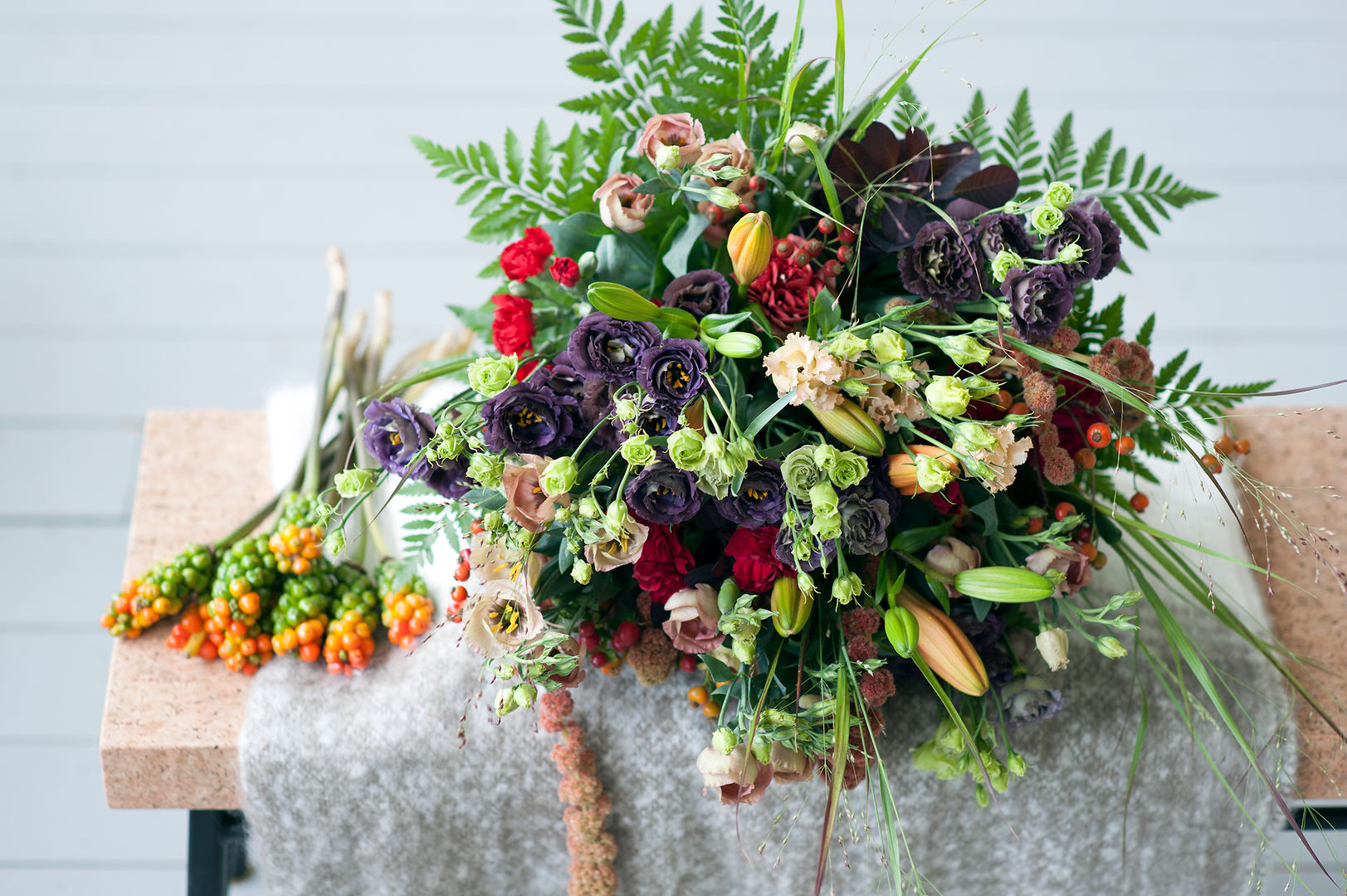 Herbstblumen, Tollwasblumenmachen.de Tollwasblumenmachen.de Nowoczesny salon