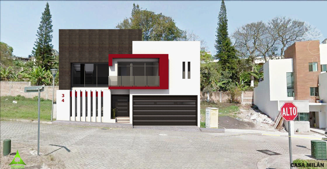 Casa Milian, PRISMA ARQUITECTOS PRISMA ARQUITECTOS Casas modernas: Ideas, diseños y decoración Concreto
