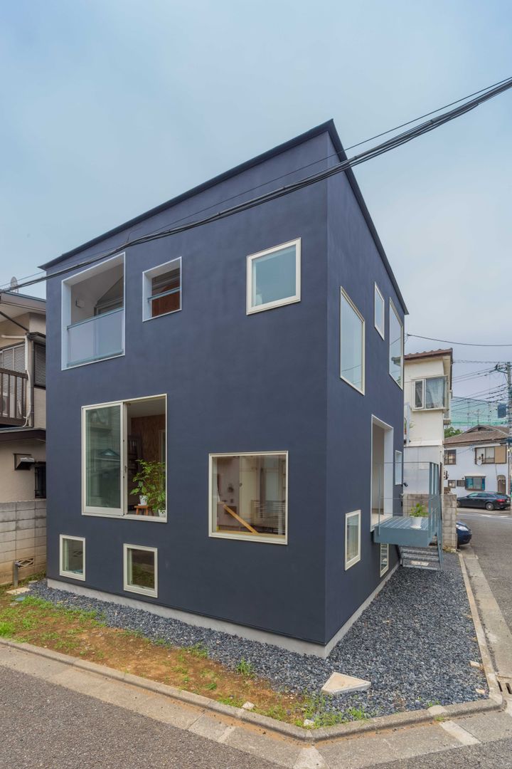 北烏山の住宅, 水石浩太建築設計室／ MIZUISHI Architect Atelier 水石浩太建築設計室／ MIZUISHI Architect Atelier Moderne Häuser