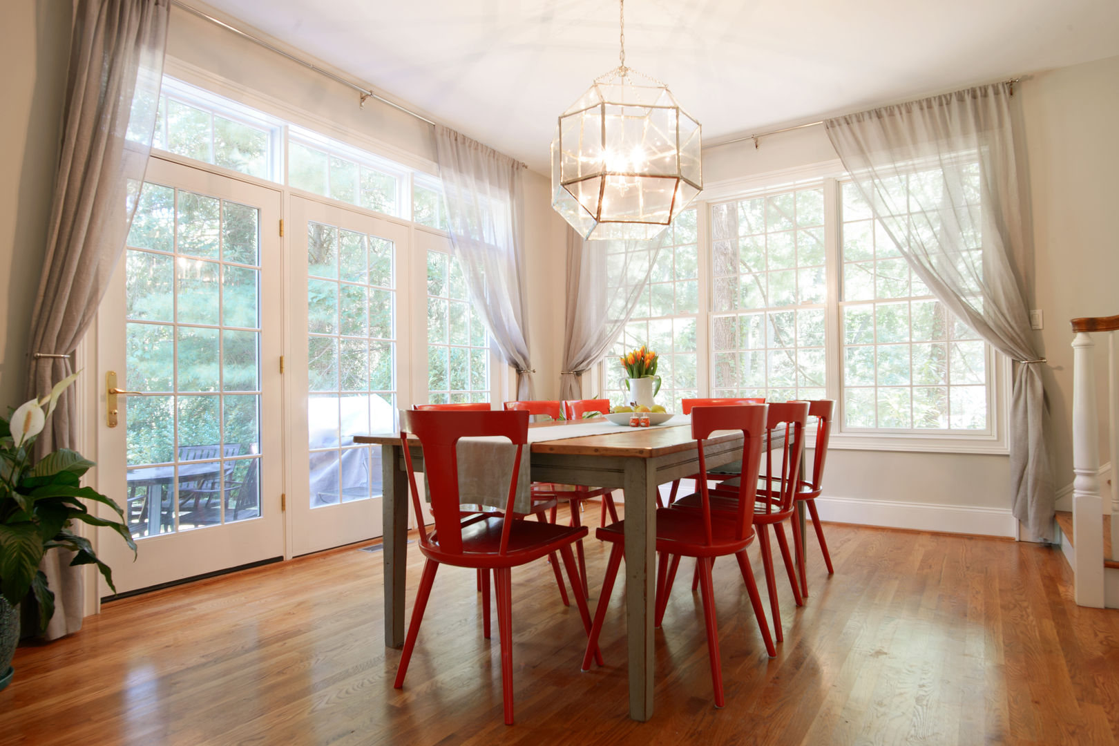 Modern Farmhouse Dining Room Larina Kase Interior Design Modern dining room Solid Wood Multicolored