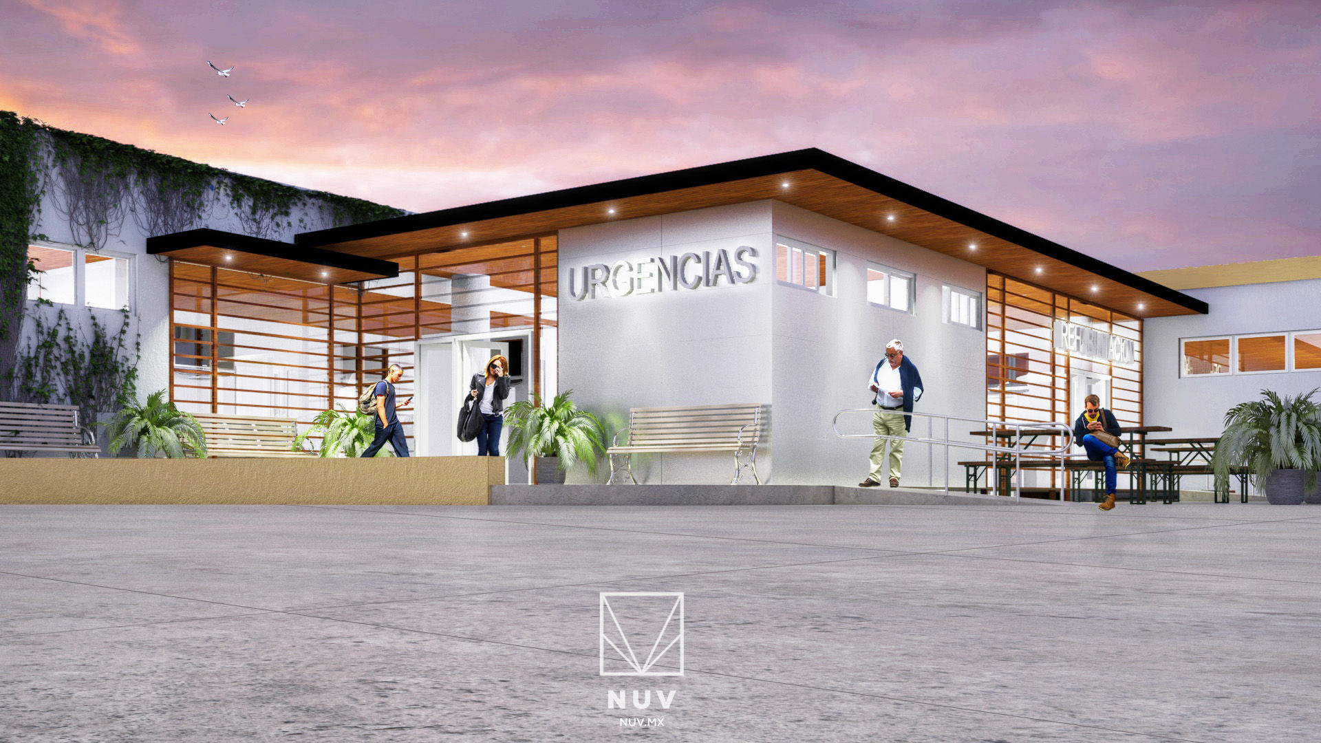 Urgencias ISSSTE, NUV Arquitectura NUV Arquitectura Комерційні приміщення Лікарні