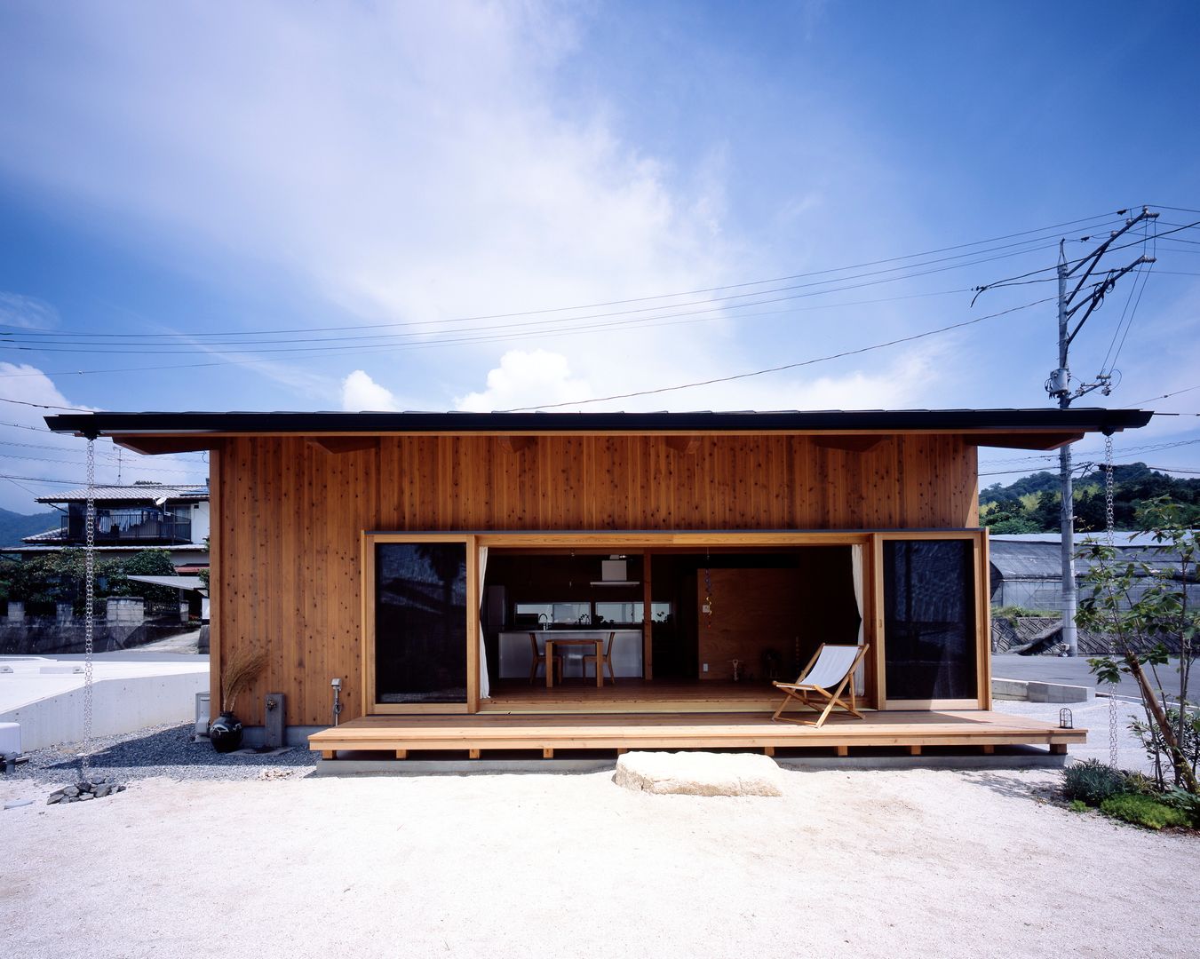 上平良の家, TENK TENK Balcone, Veranda & Terrazza in stile minimalista