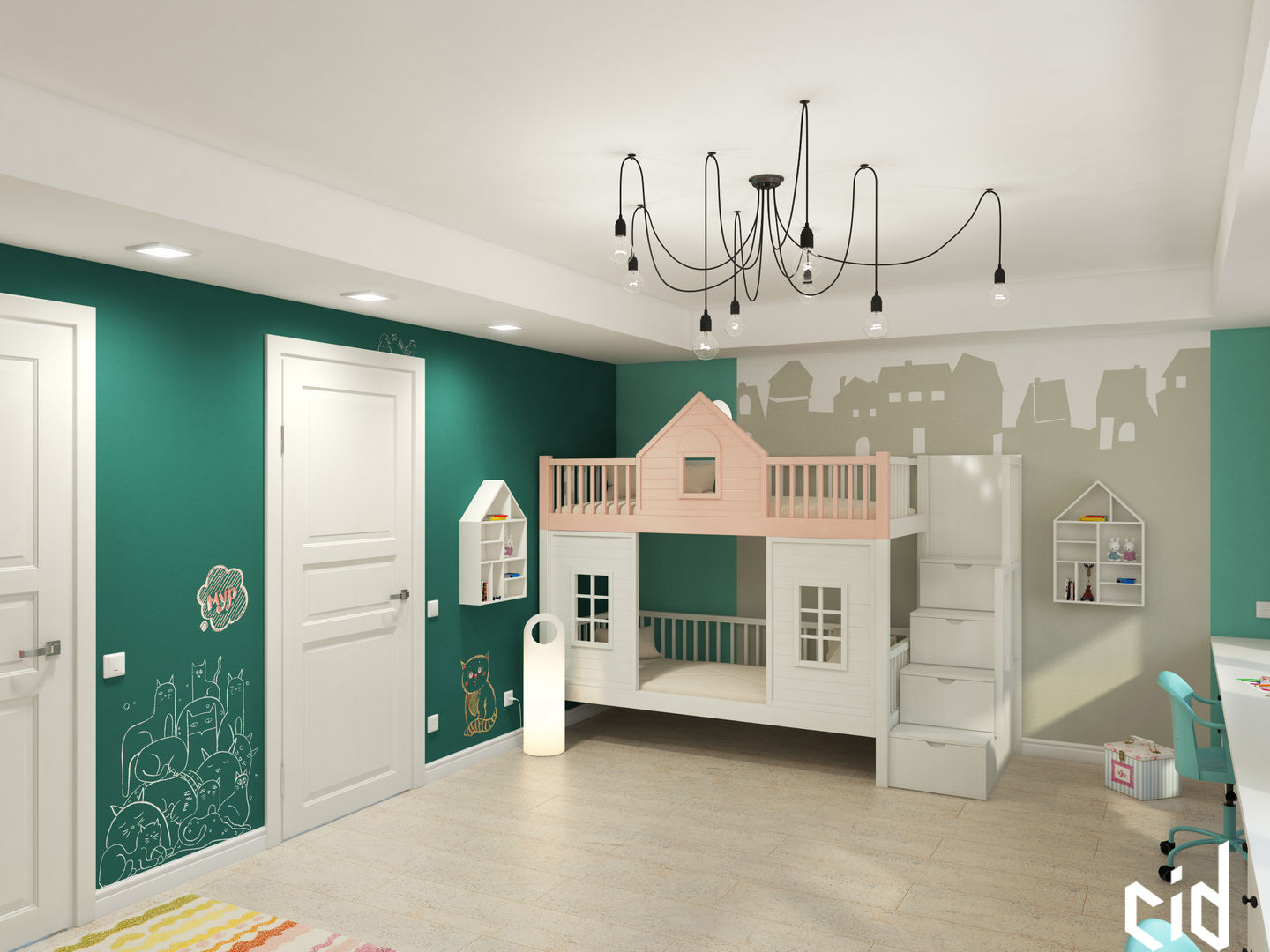 Детская для двух детей, Center of interior design Center of interior design Nursery/kid’s room